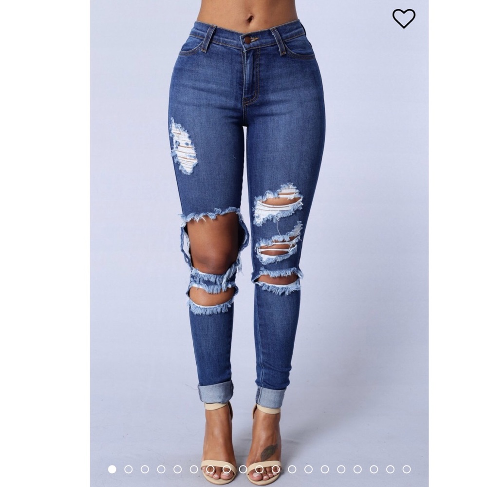 Fashion Nova beach bum jeans